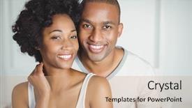  Presentation with camera - PPT layouts consisting of love smile - portrait of smiling couple background and a  colored foreground