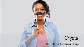  Presentation with african people - Slide deck enhanced with love theme - party props photo booth background and a lemonade colored foreground