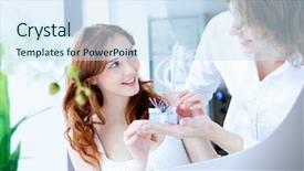  Presentation with gift of love - Slide deck having love together presenting a gift background and a  colored foreground