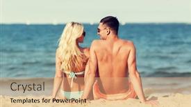  Presentation with tourism - Cool new theme with love-travel-tourism-summer backdrop and a coral colored foreground