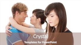  Presentation with sad girl dark - Amazing slides having innervated by the facial nerve backdrop and a red colored foreground.