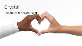  Presentation with black white love - Cool new PPT theme with love-valentines-day-and-friendship backdrop and a white colored foreground