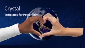  Presentation with black white love - Slide deck featuring love-valentines-day-and-global background and a navy blue colored foreground