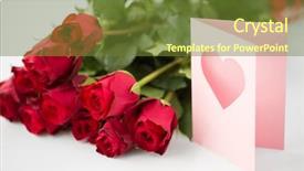  Presentation with valentines day - Beautiful PPT theme featuring love valentines day and holidays backdrop and a  colored foreground