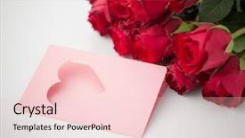  Presentation with valentines day - PPT theme with love valentines day and holidays background and a  colored foreground