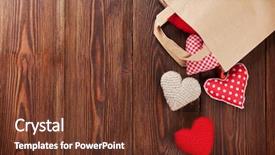  Presentation with valentines day - Beautiful slide set featuring love vintage - valentines day hearts in shopping backdrop and a  colored foreground