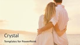  Presentation with sunset at venice beach palm - Slides having love watching the sun set background and a lemonade colored foreground