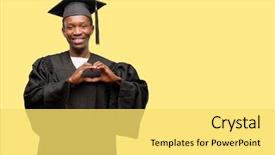  Presentation with african marriage - Audience pleasing presentation consisting of love with hands in heart backdrop and a yellow colored foreground