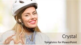  Presentation with hands the shape of a heart - Colorful theme enhanced with love with hands in heart backdrop and a  colored foreground