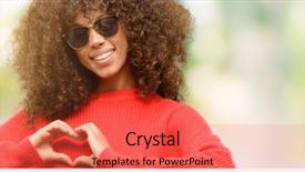  Presentation with african marriage - Slide deck consisting of love with hands in heart background and a red colored foreground