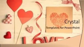  Presentation with loving hearts love heart candy - Beautiful slide set featuring love with hearts and card backdrop and a lemonade colored foreground