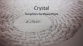  Presentation with paper line - PPT layouts featuring love written on a line background and a light gray colored foreground