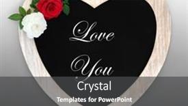  Presentation with love frame - Presentation theme featuring love-you-valentines-day-concept background and a  colored foreground