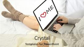  Presentation with love yourself - Audience pleasing theme consisting of love yourself concept woman using backdrop and a lemonade colored foreground