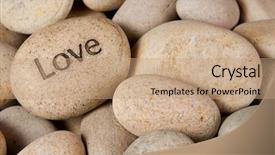  Presentation with love - Slide set with love background and a coral colored foreground