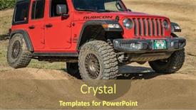  Presentation with jeep wrangler - Presentation theme enhanced with loveland-co-usa-august-27 background and a coral colored foreground