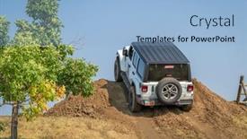  Presentation with jeep wrangler - Cool new PPT theme with loveland-co-usa-august-29 backdrop and a light blue colored foreground
