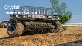 Presentation with jeep wrangler - Beautiful theme featuring loveland-co-usa-august-29 backdrop and a teal colored foreground