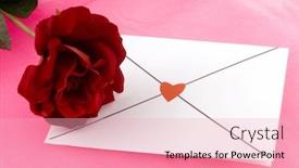  Presentation with heart - Audience pleasing presentation consisting of loveletter-with-red-heart backdrop and a lemonade colored foreground