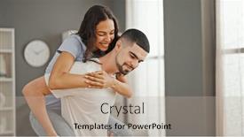  Presentation with people enjoying - Presentation design consisting of lovely-beautiful-couple-two-people and a mint green colored foreground