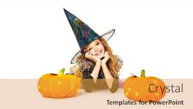  Presentation with studio lights - Slides with lovely-blonde-girl background and a gold colored foreground