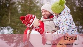  Presentation with family and home love concept - Audience pleasing slide deck consisting of lovely family having fun together backdrop and a  colored foreground