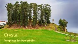  Presentation with atlantic city - Slide deck enhanced with lovely-grove-in-the-city background and a tawny brown colored foreground