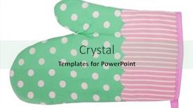  Presentation with modern - Colorful slides enhanced with lovely-modern-mitt-oven-glove backdrop and a mint green colored foreground