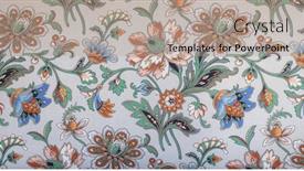  Presentation with floral - Slide set having lovely-seamless-floral-background-image background and a mint green colored foreground