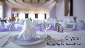  Presentation with venue - Theme enhanced with lovely-wedding-venue-wedding-reception background and a light gray colored foreground