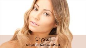 Presentation with diamond - Beautiful theme featuring lovely woman with big diamond backdrop and a  colored foreground