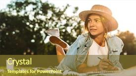  Presentation with diary - Amazing PPT layouts having lovely young girl laying backdrop and a tawny brown colored foreground