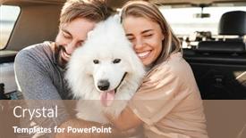  Presentation with movie theater loving couple - PPT theme enhanced with lovely-young-happy-couple-sitting background and a coral colored foreground