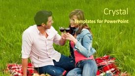  Presentation with lover - Presentation with lover background and a tawny brown colored foreground