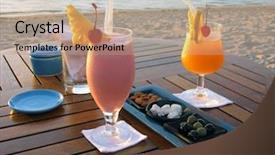  Presentation with lovers - Presentation with lovers by the beach background and a coral colored foreground