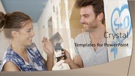  Presentation with diy - Cool new presentation theme with nine type - metal numbers 3d rendering isolated backdrop and a light gray colored foreground