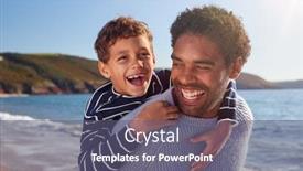  Presentation with catholic father son hoyly spirit - Theme having loving-father-giving-son-piggyback background and a gray colored foreground