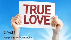  Presentation with god - Slide deck having loving god - true love card background and a arctic colored foreground
