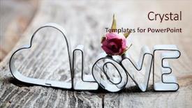  Presentation with baking cookies - Amazing presentation design having baking love cookies for valentine backdrop and a lemonade colored foreground