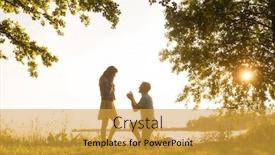  Presentation with wedding - Amazing slide deck having loving-man-making-a-wedding backdrop and a gold colored foreground