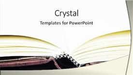  Presentation with memory book - Beautiful PPT theme featuring loving memory - open journal book backdrop and a white colored foreground