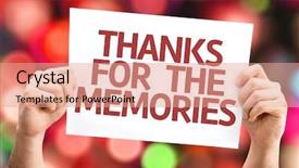  Presentation with loving memory - Slide set consisting of loving memory - thanks for the memories card background and a coral colored foreground