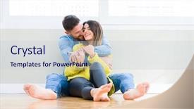  Presentation with loving hearts love heart candy - Beautiful presentation featuring loving others - beautiful young couple in love backdrop and a lemonade colored foreground