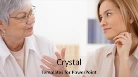  Presentation with daughter mother - Amazing theme having loving others - senior mother and attractive daughter backdrop and a lemonade colored foreground