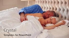  Presentation with lockdown - Amazing theme having loving-senior-couple-at-home backdrop and a soft green colored foreground