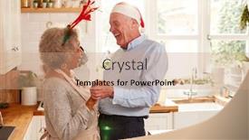  Presentation with couple dance - Audience pleasing presentation design consisting of wearing fancy dress antlers dance backdrop and a coral colored foreground