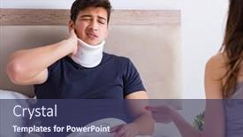  Presentation with wife - Slides having loving-wife-taking-care background and a ocean colored foreground