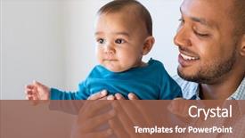  Presentation with black father - Amazing presentation having loving young man holding baby backdrop and a tawny brown colored foreground