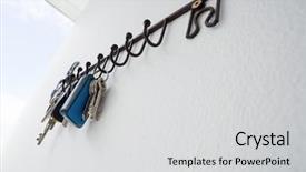  Presentation with low hanging fruit - Theme consisting of low angle of various keys background and a light gray colored foreground