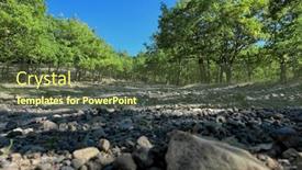  Presentation with road - Presentation theme featuring low-angle-view-gravel-road background and a tawny brown colored foreground